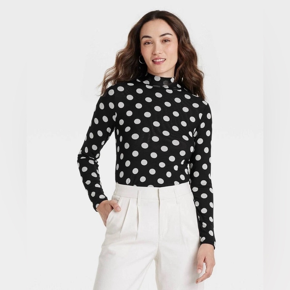 Polka DotWomen's Mesh Top